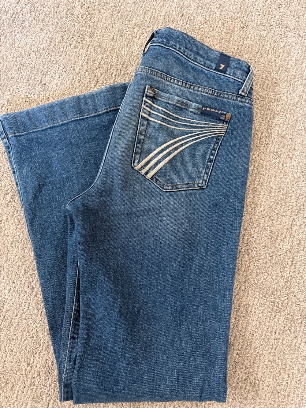Do7 For All Mankind Women’s Dojo Blue Denim Jeans